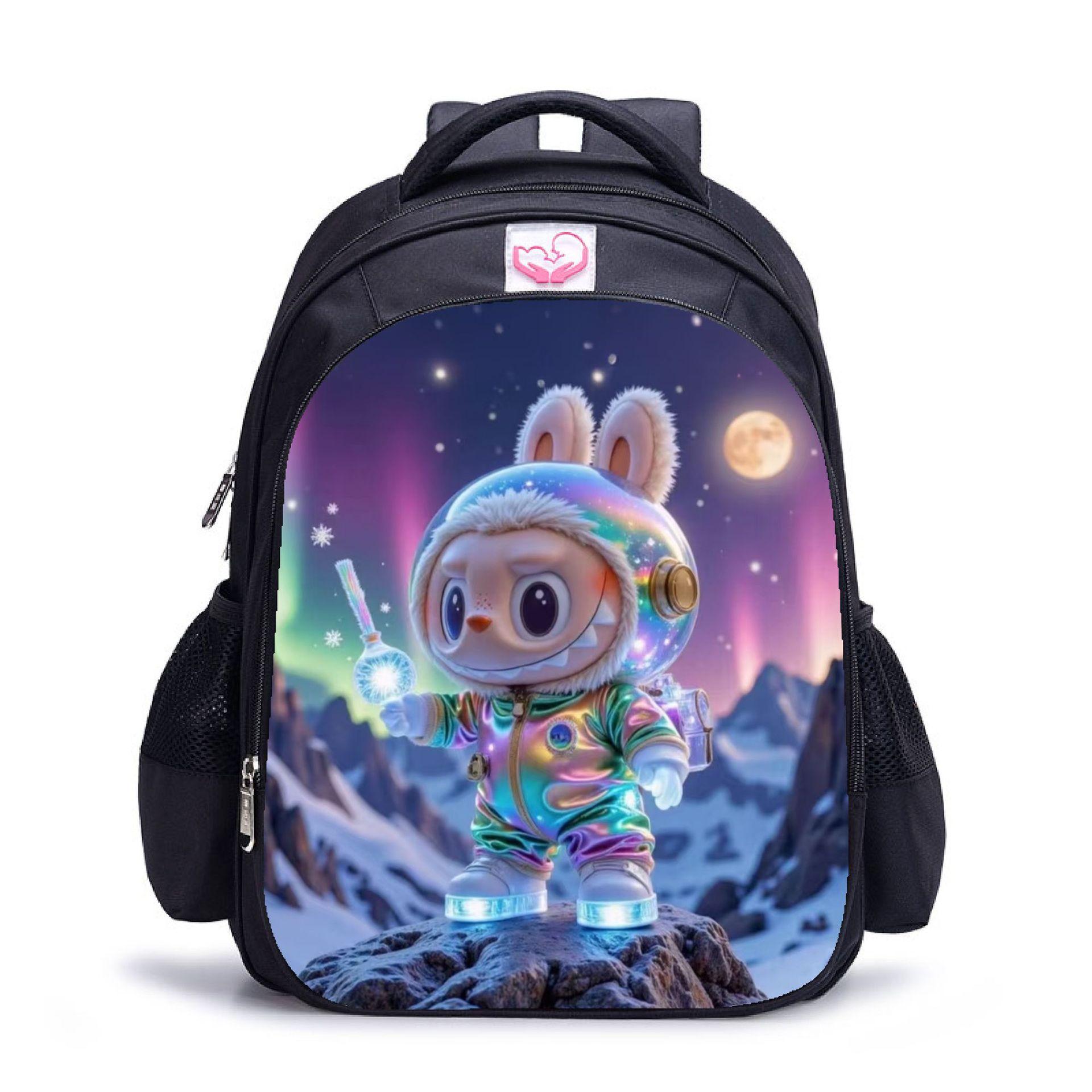 

Labubu trendy children s kindergarten schoolbag black men s and women s backpack cartoon student backpack 5530 CLE S