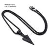 Arrowhead Pendant Men Necklace Vintage Alloy Chain Spearpoint Necklace Fashion Accessories