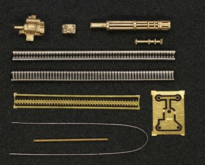 Mini World M134 Minigun Early Type Plastic Model Parts MNW7296b 1/72 7.62mm (with Suppressor) (Military)