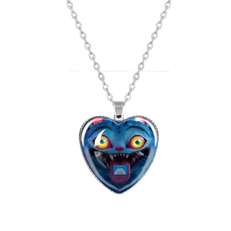 Kpop Demon Hunters Peach Heart Necklace: Anime-Inspired Jewelry for Fans