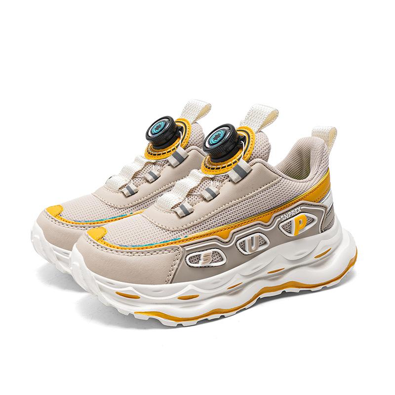 Children's Shoes Fashion Children's Sports Shoes New Lightweight Student Mesh Surface Breathable Leisure Cushioned Running Shoes
