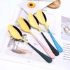 Sada 4 příborů Barevné nádobí Nerezové příbory Nádobí Nůž Vidličky Lžíce Čajová lžička Stříbrné nádobí Sada kuchyňského nádobí