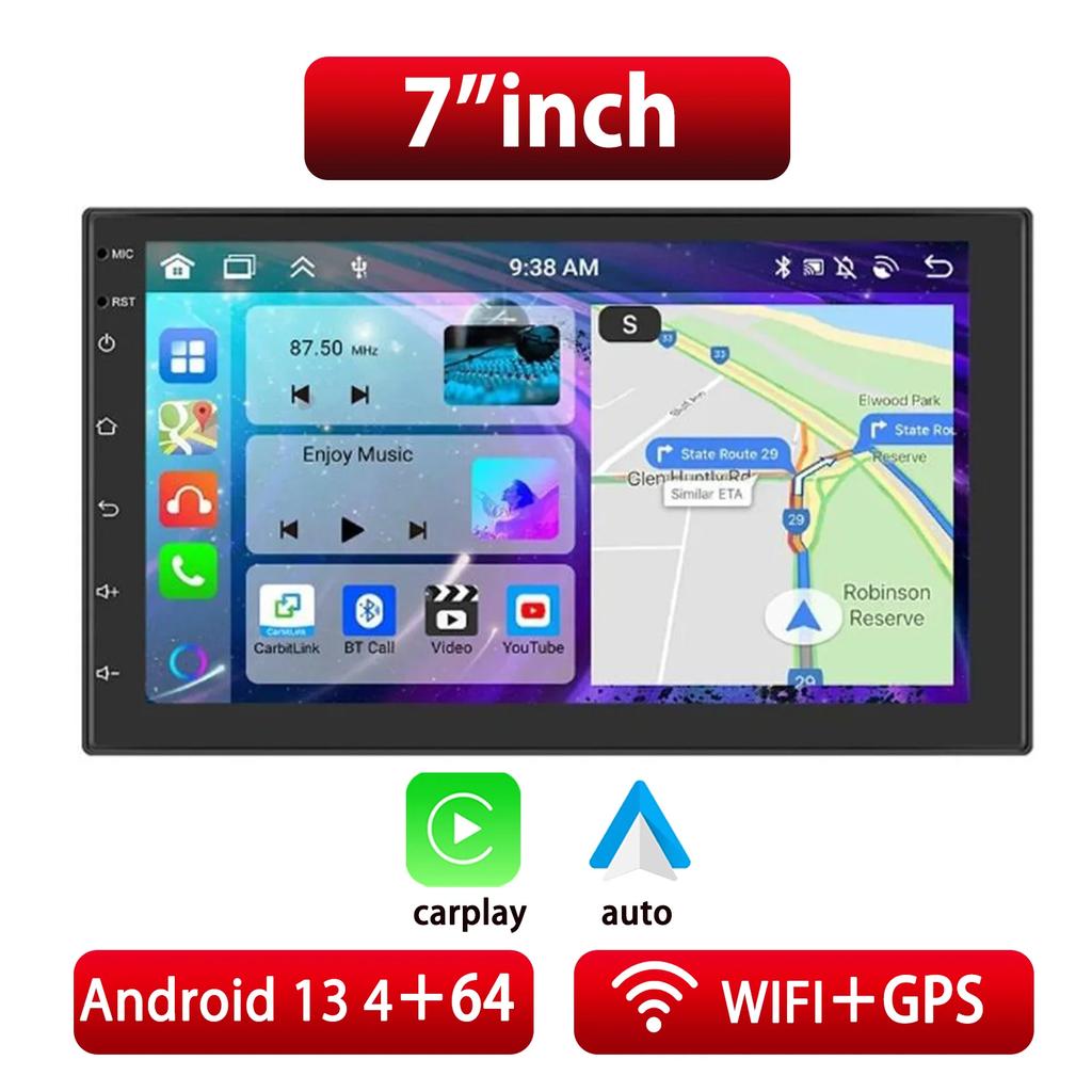 2 Din Android Car Radio Carplay 7 9 10 Inch Car Multimedia Video Player Stereo Radio GPS For Tesla Style Nissan Hyundai