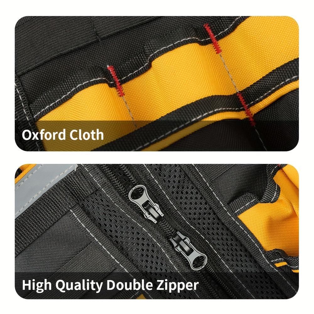 Nastavitelná vesta na elektrické nářadí - Odolná vícekapsová úložná taška pro údržbáře, tesařská pracovní vesta se zipovou kapsou, elektrické nářadí pro elektrikáře