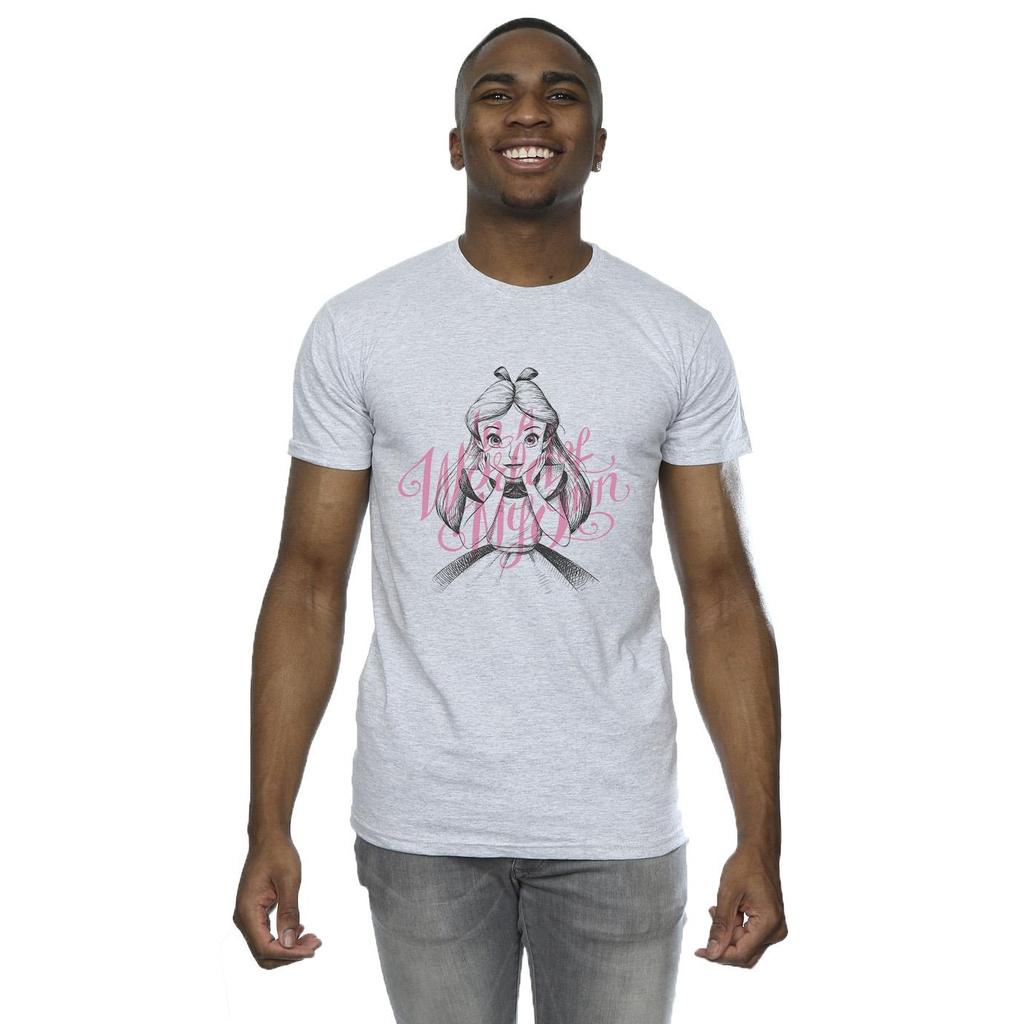 Disney Mens Alice In Wonderland In A World Of My Own T-Shirt