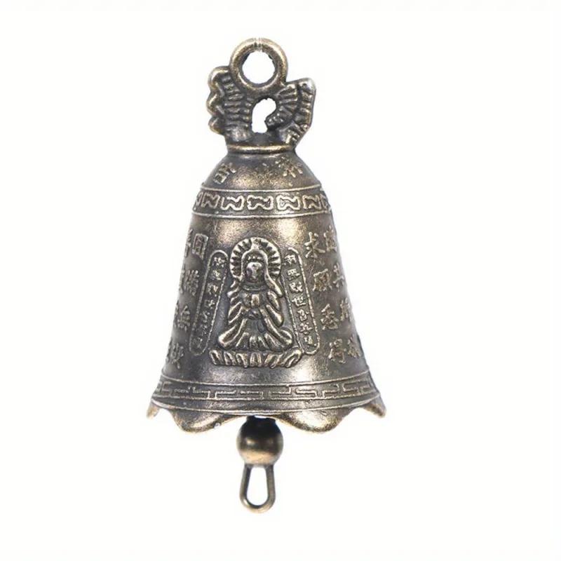 5pcs/10pcs Retro Antique Bell Mini Sculpture Pray Buddha Bell Shui Feng Bell Pendant for Home Table Decoration