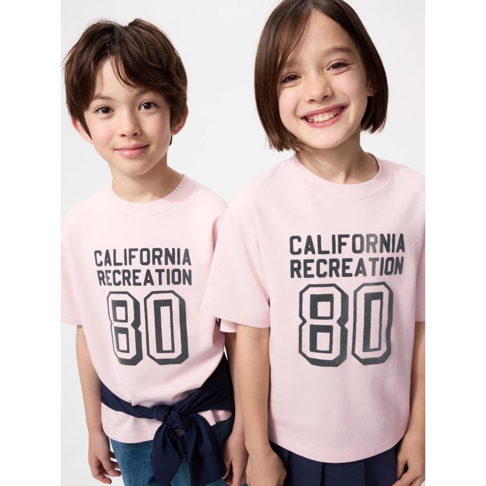 Uniqlo Japan Aerism Cotton Graphic Crewneck Tee