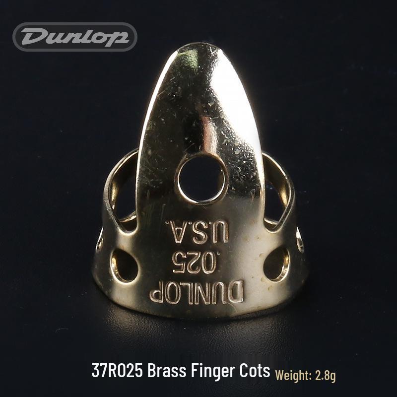 Dunlop Guitar Finger Cots - Brass/Nickel Silver Fingerstyle Picks 33R/37R (Right Hand)