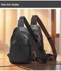DUJIANG Men's Retro Leather Crossbody Bag - Large Capacity, Multifunctional Commuter Shoulder Bag