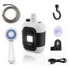 High Power Portable Camping Shower Shower Pump with Camping Light Outdoor Shower Set Rechargeable Waterproof