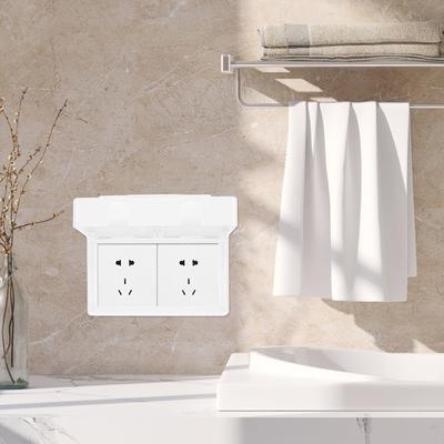Waterproof Socket Cover for Outdoor Use Adhesive Mounting Electrical Outlet Box Cover Protection for Multiple Appliances