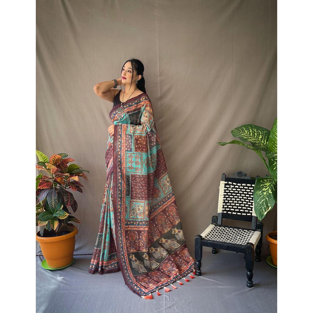 Stylish Unick and Party Wear Special Collation, ,Blouse (Need To Be Stitched As Per Size And Fit)