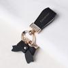 Ladies Bag Fashion Decoration Luxury Genuine Leather Keychain  Women Gift
