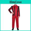 Michael Jackson Cosplay Kostüm Set Für Anime Bühnenperformance In Rotem Polyester
