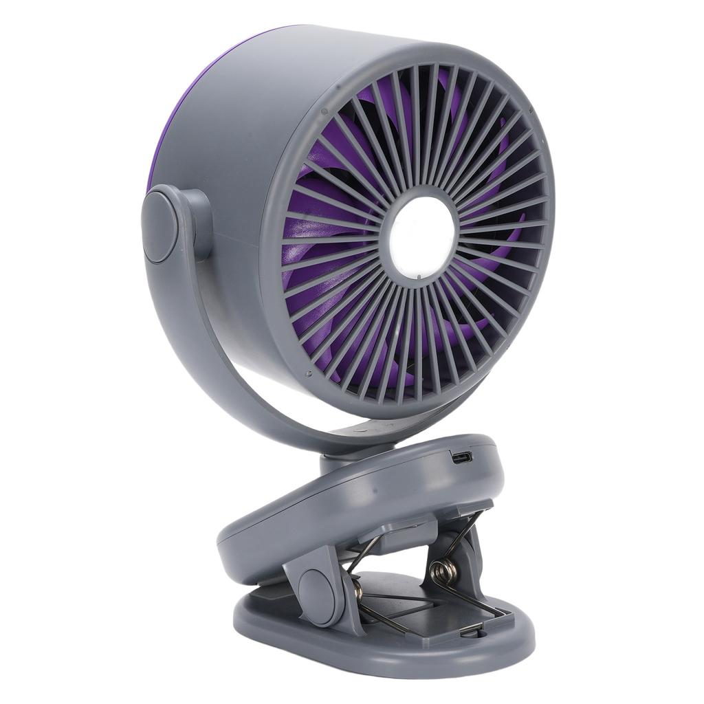 Tilt Desk Fan 100 Speeds USB   Desktop Wall Mounted Clip On 4000mah Battery Bladeless Quiet Cooling Fan