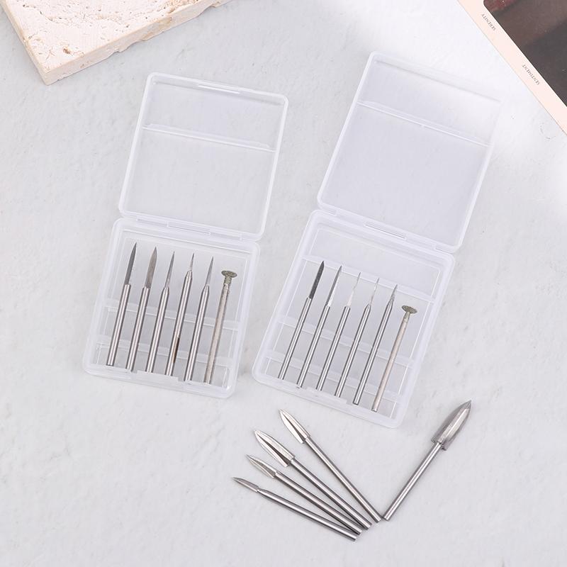 5/6 Pcs Hss Wood Carving Bit Set For Rotary Tools Precision Engraving Wood Carving, Root Carving, And Nuclear Carving