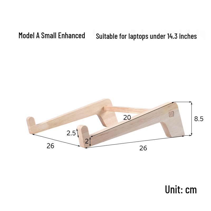 

Solid Wood Laptop Stand with Wireless Charging