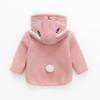 Winter Baby Boys Fleece Hooded Jackets for Kids Cartoon Dinosuar Coats Autumn Girls Plus Velvet Zipper Outerwear Jacket