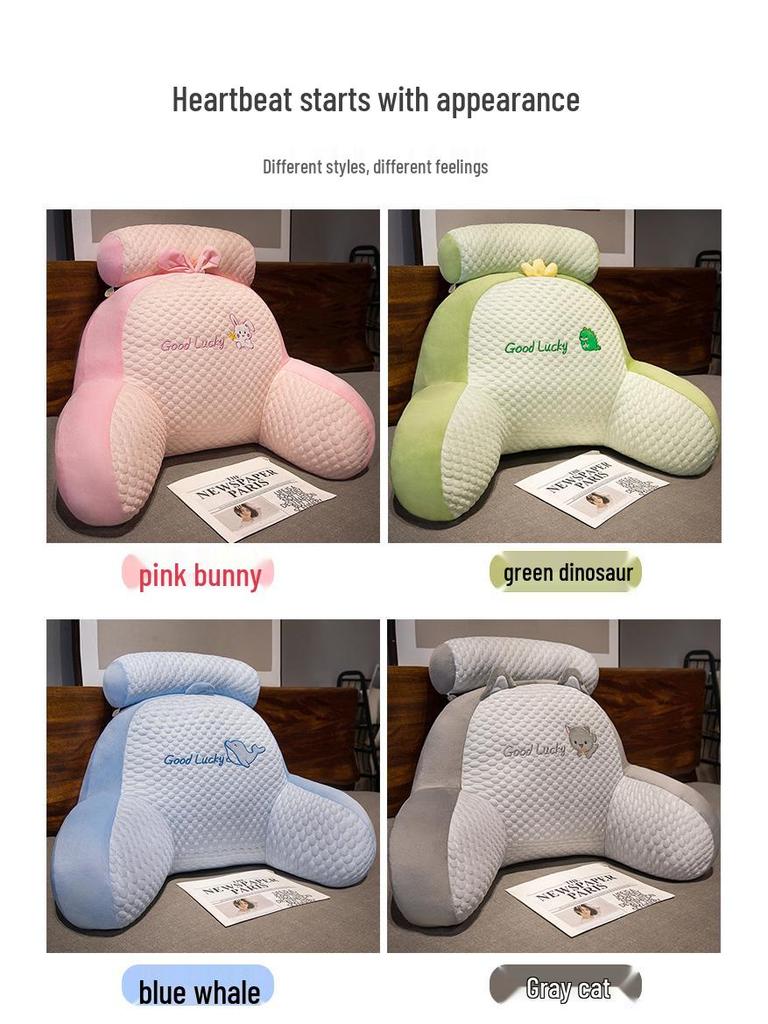 Kreslený bedrový vankúš - Veľký mäkký vankúš na opierku chrbta do postele a na pohovku