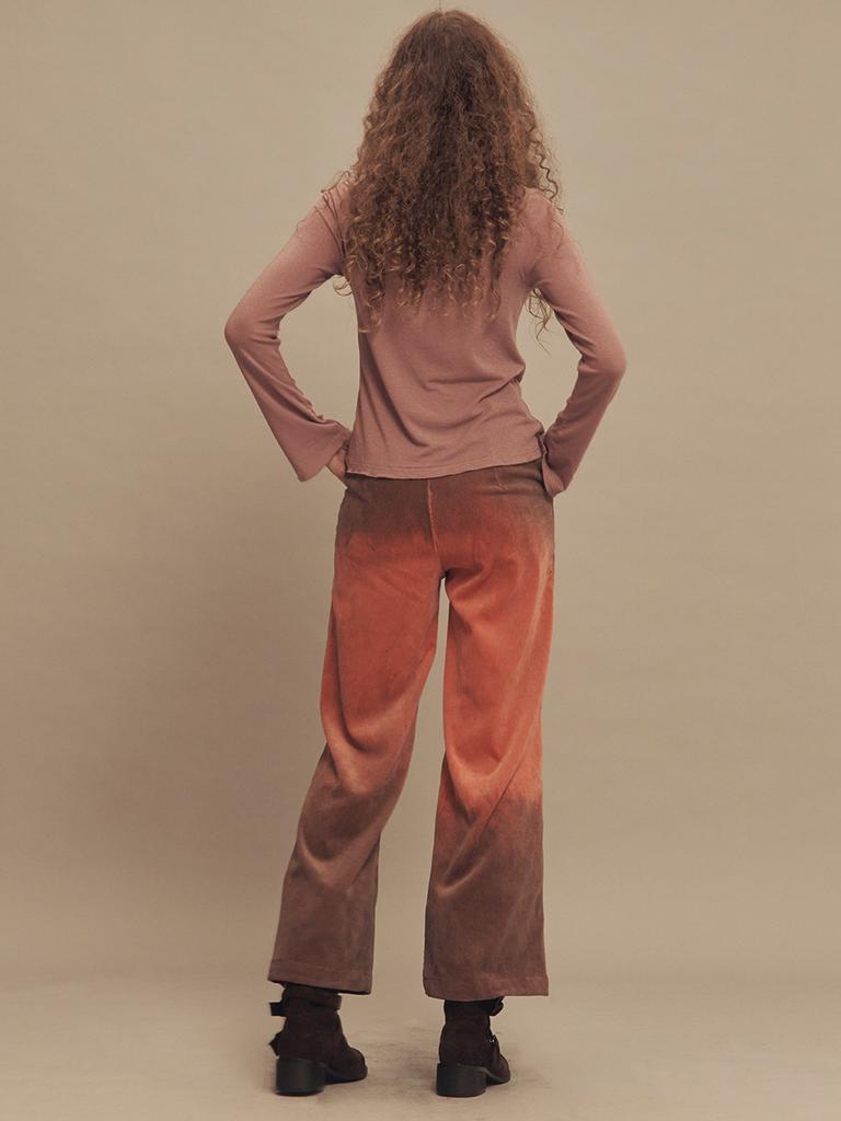 SETSETSET Vintage Fade Corduroy Pants Orange