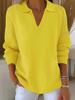 2026 Korean Retro Playful Slimming Lapel Knit Sweater - Versatile & Stylish