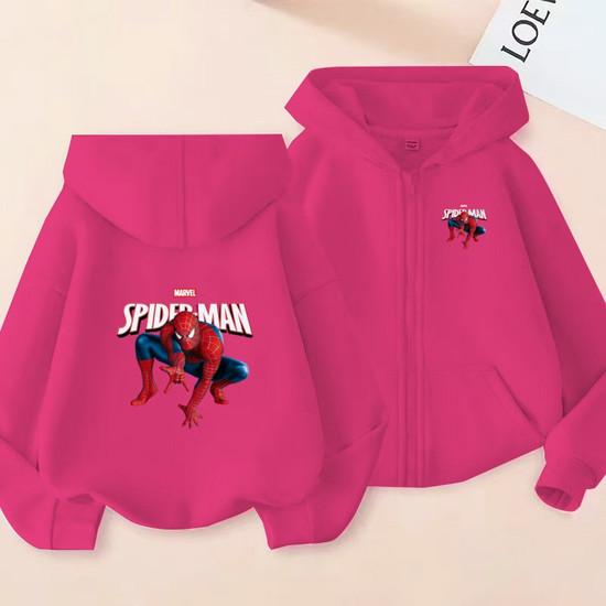 Kids Zipper Style Coat Fashion Animation Film Sweatshirt Clothing Boys Girl 3-12 Yrs Hoodie Long-Sleeved Casual Charming Clothes
