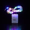 Colored Flower LED String Lights with Copper Wire – Button Battery Powered, Perfect for Christmas Tree Decoration & Atmospheric Lighting