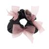 Korean Elegant Bow Mesh Scrunchie: 2026 High-End Ponytail Bun Hair Tie
