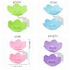 Plastics Lotus Shape Soap Box Wall Mounted Water Draining Soap Dish  Towel Hook