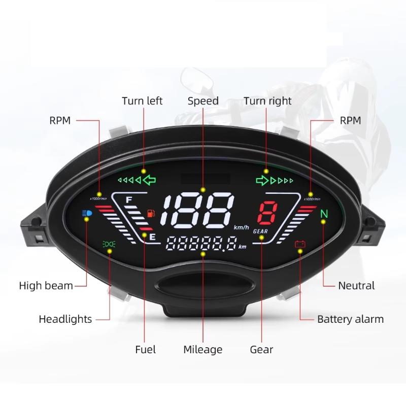 Full LCD Meter Motorbike Instrument Cluster Dashboard Panel For Charisma 125 X & D WAVE125 Wave125S Accurate Measurement