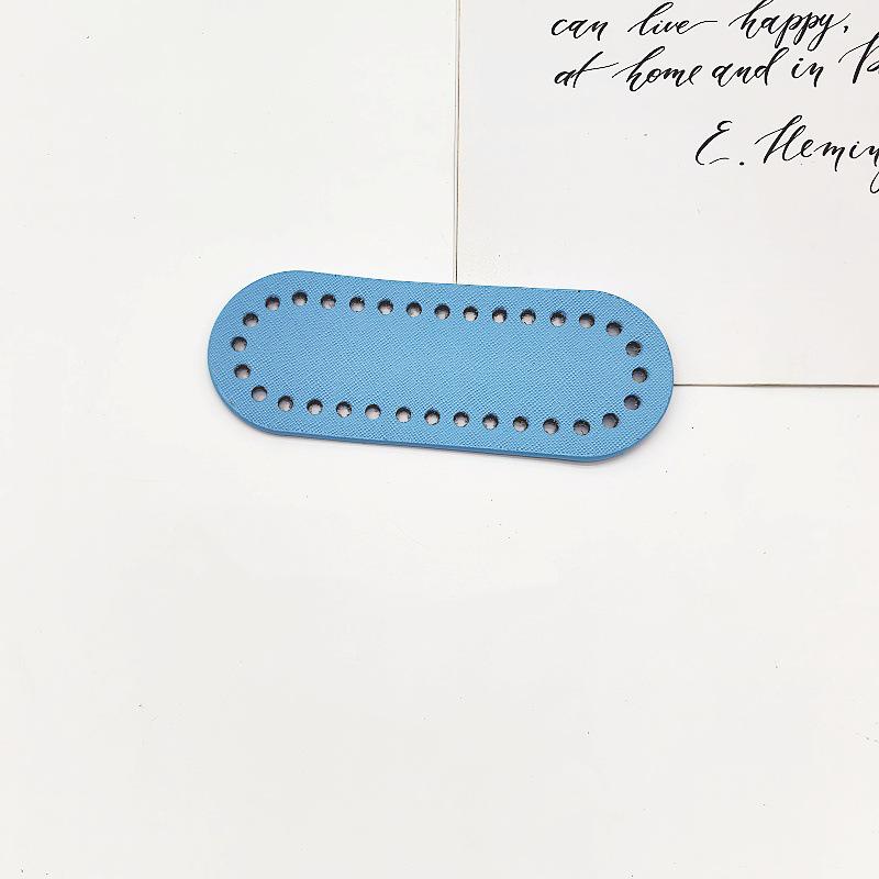 Hyuna Handgehäkelte Lederbasis Damen Handy-Geldbörsen-Tasche