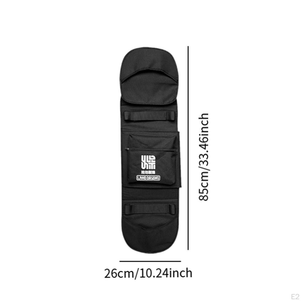 Skateboard Ryggsekk Veske Surfebrett Skulder Skatebrett for Cruiser Snowboards Elektrisk