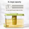 4L Drink Dispenser with Faucet Gallon Water Container for Fridge Ice Tea Pitcher
