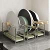 Space Saving Cookware Storage Rack Rustproof Pot Lid Rack Chopping Board Organizer  Cabinet