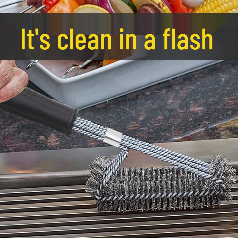 Stainless Steel Barbecue Grill Cleaning Brush