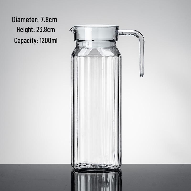 

Коммерческий полосатый акриловый кувшин для холодной воды - Прочный и ударопрочный для сока, чая, воды или лимонада.