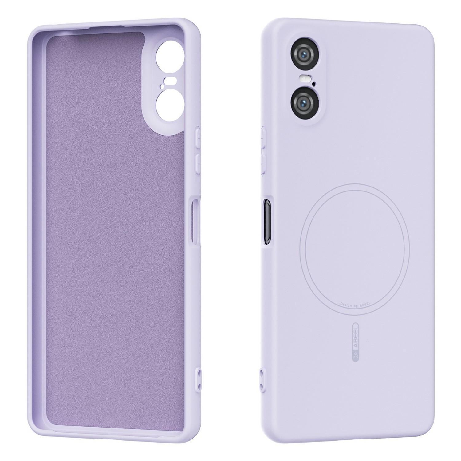 

ABEEL Для Sony Xperia 10 VI Магнітний чохол Шкіряний дотик Рідкий силікон Задня кришка телефону