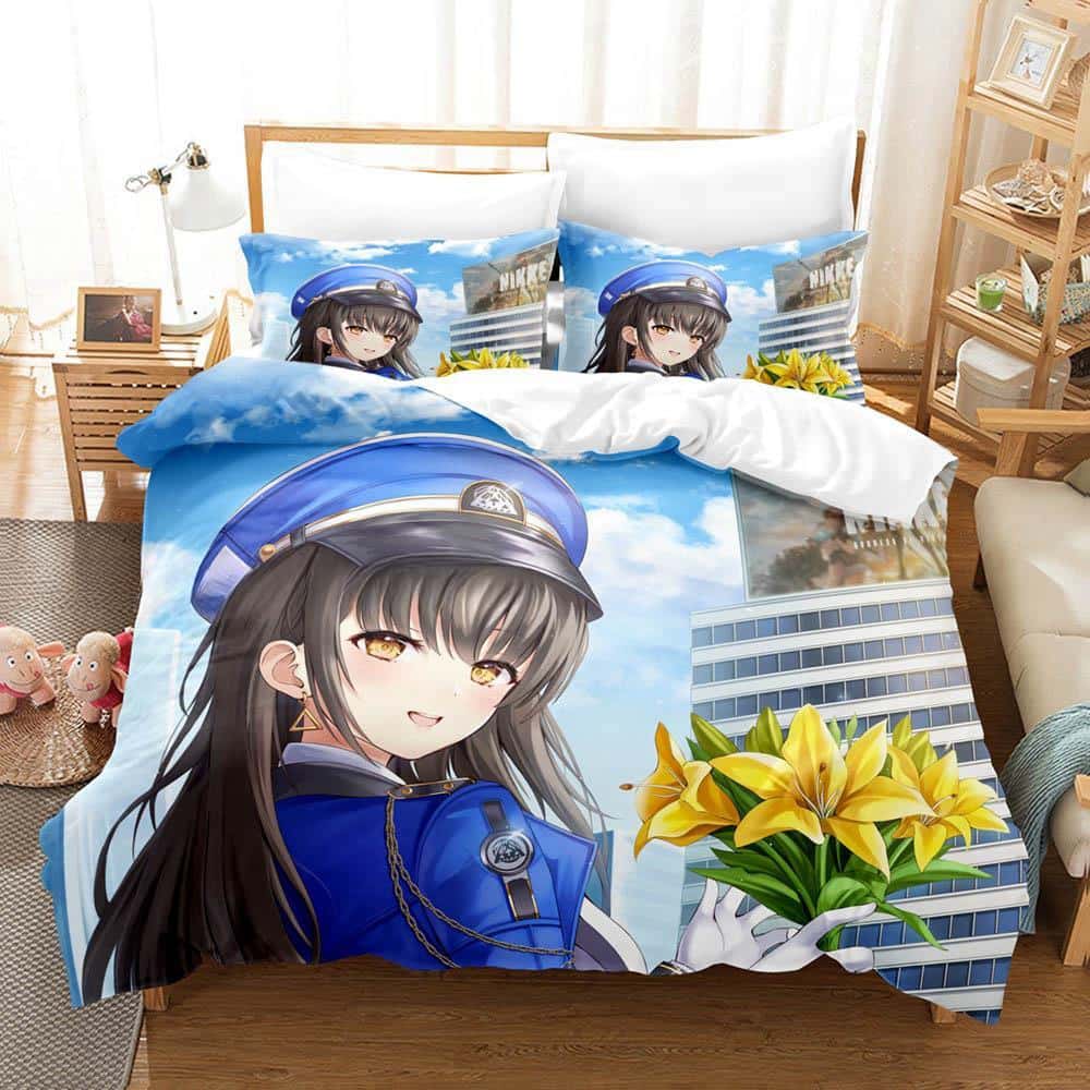 Game Goddess Of Victory: Nikke Bedding Set Single Twin Full Queen King Size Bed Set Adult Kid Bedroom Duvet Cover Sets 3D Anime