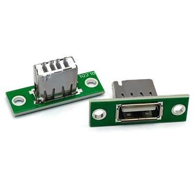5 Peças USB com Conector de Placa Fixa Montagem em Painel DIY Reparo Interface de Carregamento