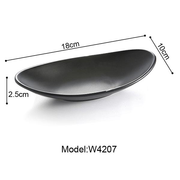 Имитация фарфора Черный Мороз Столовая Посуда Тарелка в форме слитка Модный Ресторан Меламиновая Тарелка для сашими A5 Меламиновая Столовая Посуда