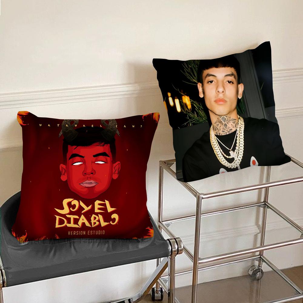 Rapper Natanaels Cano Pillow Case Fashion Square Pillowcase Bedroom Sofa Room Ins Decoration Leisure Cushion Cover 40x40