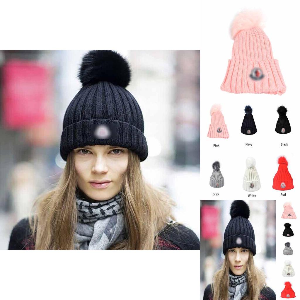 Luxurious Women's Solid Color Warm Winter Knit Beanie Hat With Classic Design