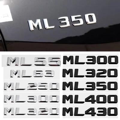 3D Metal ABS Car Trunk Sticker Letter Badge for Mercedes Benz Old Style ML55 ML63 ML250 ML300 ML320 ML350 ML400 ML430 Emblem
