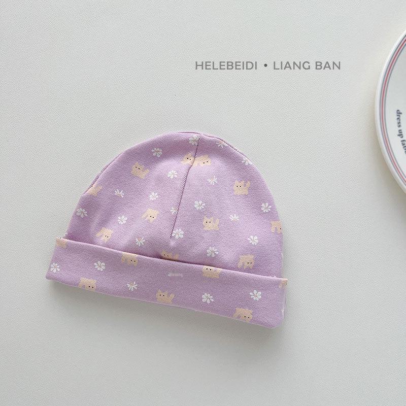Babymütze aus reiner Baumwolle zum Schutz der Fontanelle - Süßes Prinzessinnen-Design, Doppellagig für Frühling, Herbst und Winter