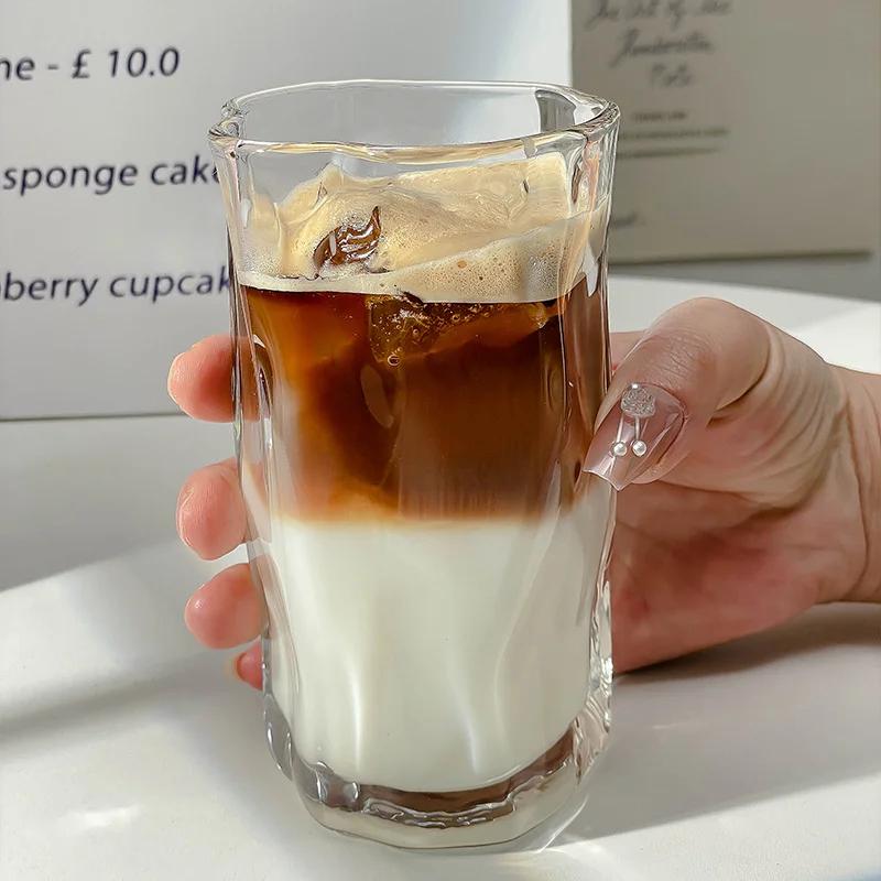 

Irregular Glass Juice Cup for Household Use 201-300ml