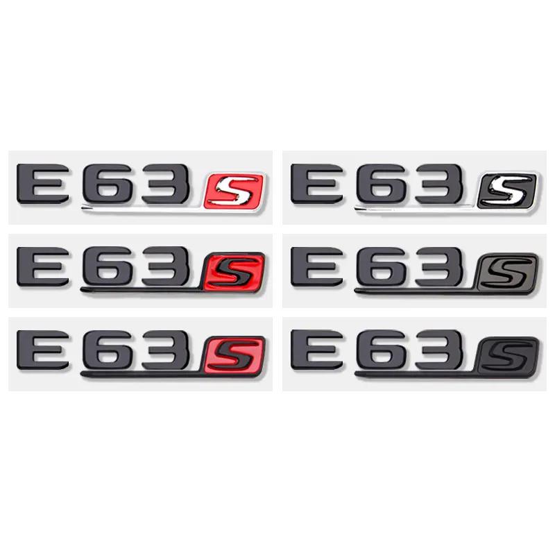 ZZUH8 E63S Logo Badge Car Stickers for Mercedes Benz E63 Refitted Eclass 6.3AMG Fender Side Labelflag New Old Rear Trunk Displacement