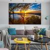 Natural Scenery Plakáty a obrazy na plátně Umělecké obrazy Olejomalby Západ slunce Krajina Obraz do obývacího pokoje Home Decor Bez rámu