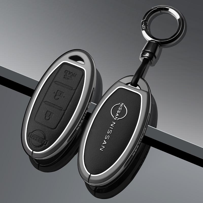 Husa cheie Nissan pentru Sylphy, Qashqai, Teana, X-Trail, Tiida, Kicks, Bluebird, Murano - Geantă unisex cu cataramă