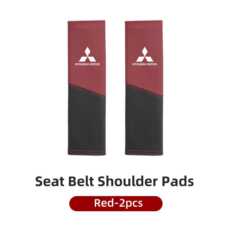 1/2PCS Car Safety Belt Adjustable Shoulder Strap Protector Pad Accessories For Mitsubishi Outlander Lancer L200 ASX Pajero