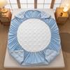 Class A Skin-Friendly Raw Cotton Bedspread Thick Quilted Bedspread Automatic Elastic Around Mattress Cover 1.8 Bed